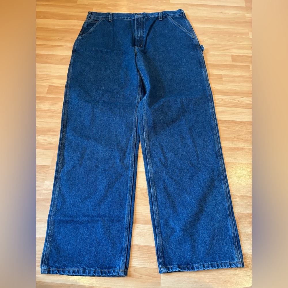 Carhartt Original Fit Men's Jeans in Dark‎ Blue Denim